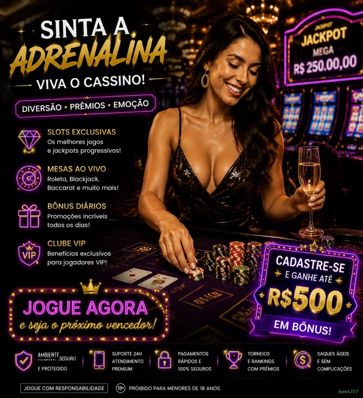Roleta e blackjack best777